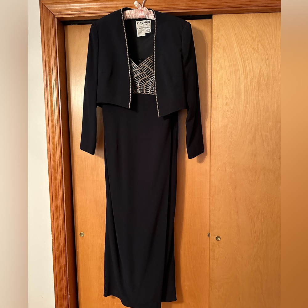 Daymor couture Formal dress with jacket - bronze beading